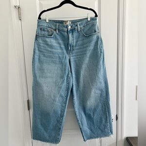 Madewell Curvy Perfect Vintage Wide-Leg Crop Jeans – Size 31